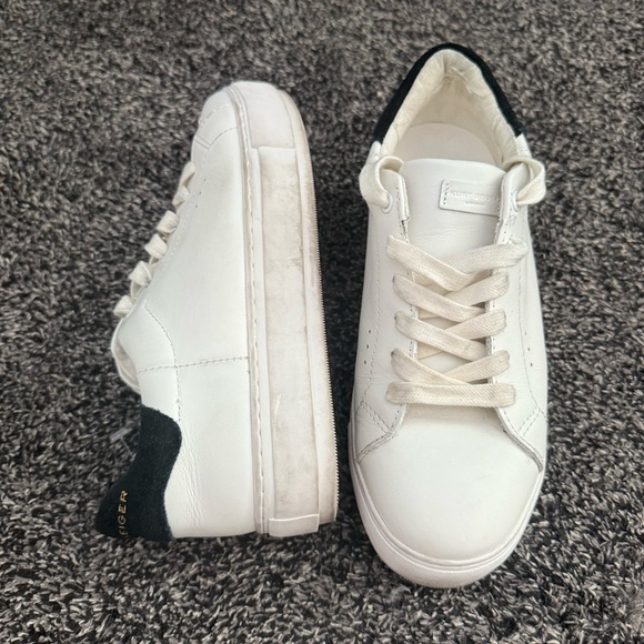 Kurt Geiger London Laney White/Black Leather Sneaker EU 38 US7.5 - Picture 5 of 10